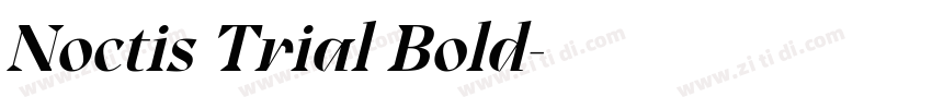 Noctis Trial Bold字体转换